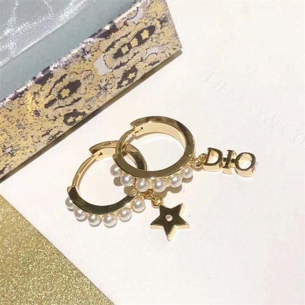 50% off online new 925 silver needle pearl five pointed star letter earrings female high version earrings, Golden
50% off online new 925 silver needle pearl five pointed star letter earrings female high version earrings, Golden