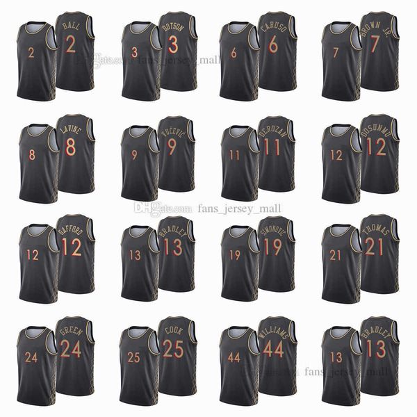 printed city basketball jerseys 9 nikola 11 demar vucevic derozan 8 zach 2 lonzo lavine ball thompson caruso williams white brown bradley jo, Black;red
printed city basketball jerseys 9 nikola 11 demar vucevic derozan 8 zach 2 lonzo lavine ball thompson caruso williams white brown bradley jo, Black;red