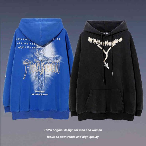 tkpa american vibe hooded men and women high street oversize west coast hiphop couple jacket, Black
tkpa american vibe hooded men and women high street oversize west coast hiphop couple jacket, Black