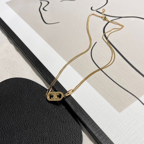 fashion women luxury designer necklace choker chain 18k gold plated stainless steel letter pendants necklaces statement jewelry accessories, Silver
fashion women luxury designer necklace choker chain 18k gold plated stainless steel letter pendants necklaces statement jewelry accessories, Silver