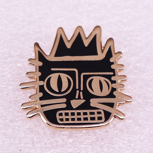 jean michel basquiat artist cat enamel pin cartoon animal black cats gold brooch fashion popular backpack lapel pins unique gift, Blue
jean michel basquiat artist cat enamel pin cartoon animal black cats gold brooch fashion popular backpack lapel pins unique gift, Blue
