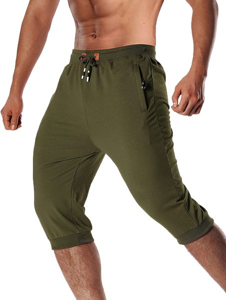 men's cotton shorts casual 3/4 capri pants knee length drawstring k7bu#, White;black
men's cotton shorts casual 3/4 capri pants knee length drawstring k7bu#, White;black