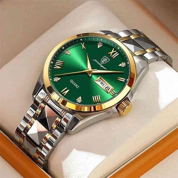 poedagar 2022 brand luxury men's watch 30m waterproof date clock male sports watch men quartz casual wrist watch, Slivery;brown
poedagar 2022 brand luxury men's watch 30m waterproof date clock male sports watch men quartz casual wrist watch, Slivery;brown