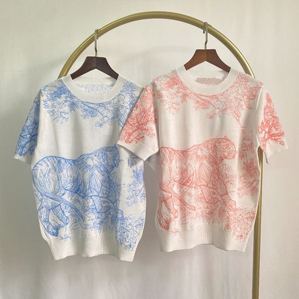 512 2022 summer kint pullover short sleeve pink blue crew neck brand same style sweater plaid luxury womens clothes rongyi, White;black
512 2022 summer kint pullover short sleeve pink blue crew neck brand same style sweater plaid luxury womens clothes rongyi, White;black