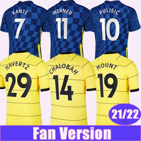21 22 kante giroud lukaku mens soccer jerseys pulisic kovacic ziyech home blue away football shirt lampard jorginho short sleeve uniforms, Black;yellow
21 22 kante giroud lukaku mens soccer jerseys pulisic kovacic ziyech home blue away football shirt lampard jorginho short sleeve uniforms, Black;yellow