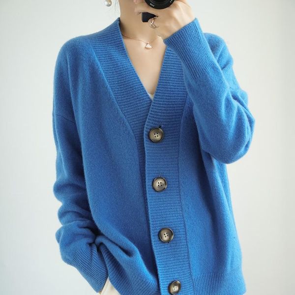 women's knits & tees v-neck wool sweater women autumn and winter short star cardigan loose knit cashmere base coat, White
women's knits & tees v-neck wool sweater women autumn and winter short star cardigan loose knit cashmere base coat, White