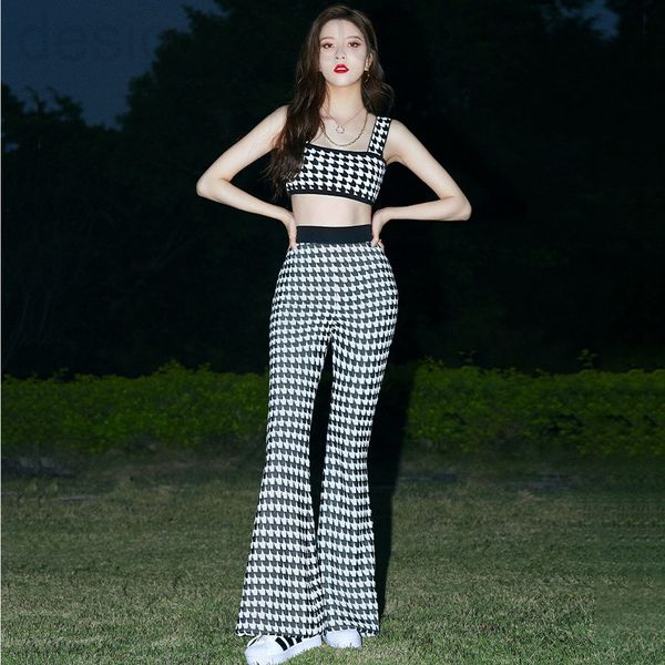 women's pants & capris designer song yanfei's same qianniao lattice falling feeling wide leg pants show length temperament suit hi, Black;white
women's pants & capris designer song yanfei's same qianniao lattice falling feeling wide leg pants show length temperament suit hi, Black;white