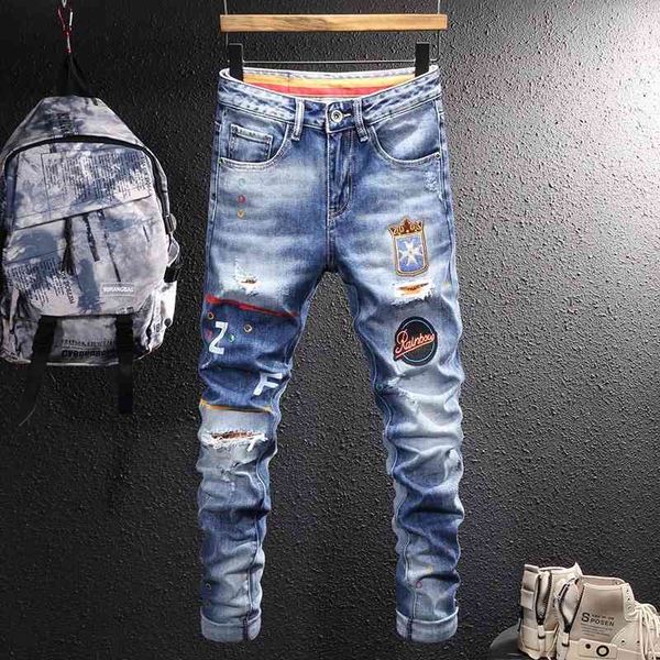 men's jeans fashionable summer jeans men's fashion brand korean slim fit small feet thin casual versatile elastic pants svo4, Blue
men's jeans fashionable summer jeans men's fashion brand korean slim fit small feet thin casual versatile elastic pants svo4, Blue