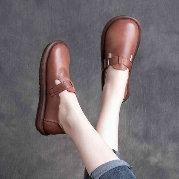 sandals spring cowhide round head buckle low heel soft sole shoes flat single lefu leather 7tw1, Black
sandals spring cowhide round head buckle low heel soft sole shoes flat single lefu leather 7tw1, Black
