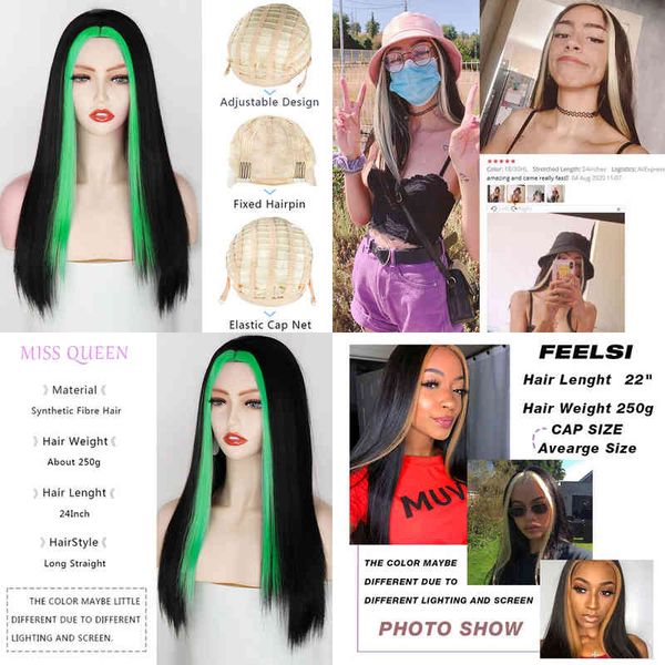nxy black long straight wig for women both sides green hair middle part heat resistant wavy cosplay cool girl 220622
nxy black long straight wig for women both sides green hair middle part heat resistant wavy cosplay cool girl 220622