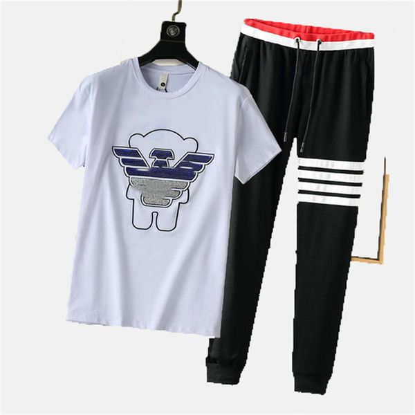 2022 mens designers tracksuit letters embroidery summer fashion sportswear short sleeves pullover jogger pants suits o-neck sportinguit sx48, Gray
2022 mens designers tracksuit letters embroidery summer fashion sportswear short sleeves pullover jogger pants suits o-neck sportinguit sx48, Gray