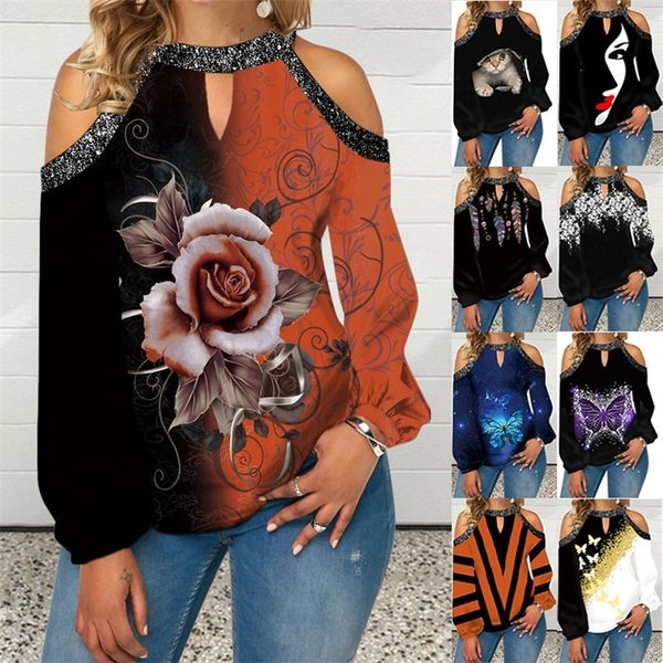 printed elements spring women's fashion halter silver strapless long sleeve casual loose oversized t-shirt 220511, White
printed elements spring women's fashion halter silver strapless long sleeve casual loose oversized t-shirt 220511, White