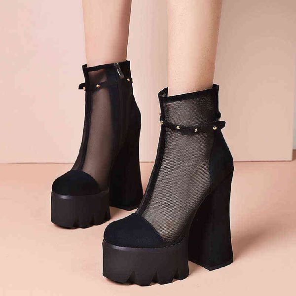 summer mesh ankle boots for women platform zipper punk heels short shoes chelsea ladies black 220421
summer mesh ankle boots for women platform zipper punk heels short shoes chelsea ladies black 220421
