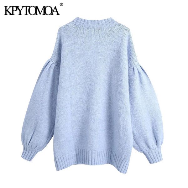 kpytomoa women fashion with buttons oversized knitted cardigan sweater vintage lantern sleeve female outerwear chic 201204, White;black
kpytomoa women fashion with buttons oversized knitted cardigan sweater vintage lantern sleeve female outerwear chic 201204, White;black