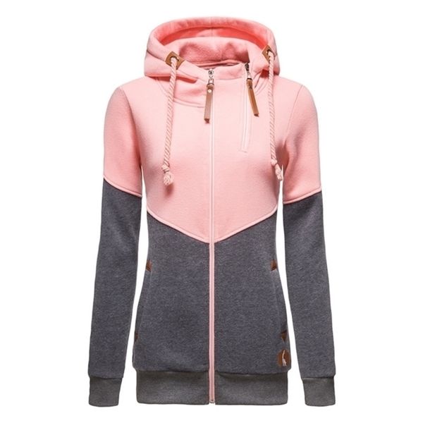 autumn hooded sweatshirt ladies casual patchwork slim womens jackets comfortable warm long style buttocks hoodies women 201210, Black
autumn hooded sweatshirt ladies casual patchwork slim womens jackets comfortable warm long style buttocks hoodies women 201210, Black