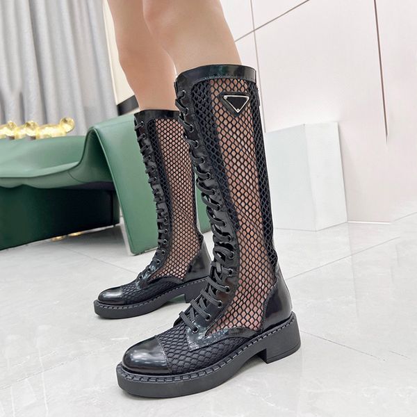 designers desert black brushed leather and mesh boots knee lace up fashion boot for women
designers desert black brushed leather and mesh boots knee lace up fashion boot for women