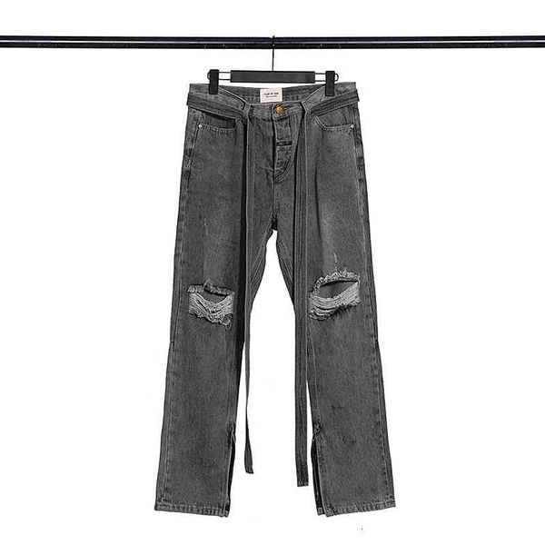 men's jeans season 6 streamer zipper used trousers washing beggars holes men's and women's jeans 9tz9, Blue
men's jeans season 6 streamer zipper used trousers washing beggars holes men's and women's jeans 9tz9, Blue
