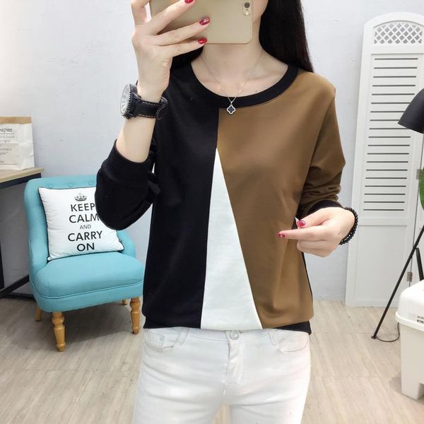 tee shirt femme fashion women t-shirt autumn winter patchwork o-neck camisetas verano mujer long sleeve t vintage, White
tee shirt femme fashion women t-shirt autumn winter patchwork o-neck camisetas verano mujer long sleeve t vintage, White