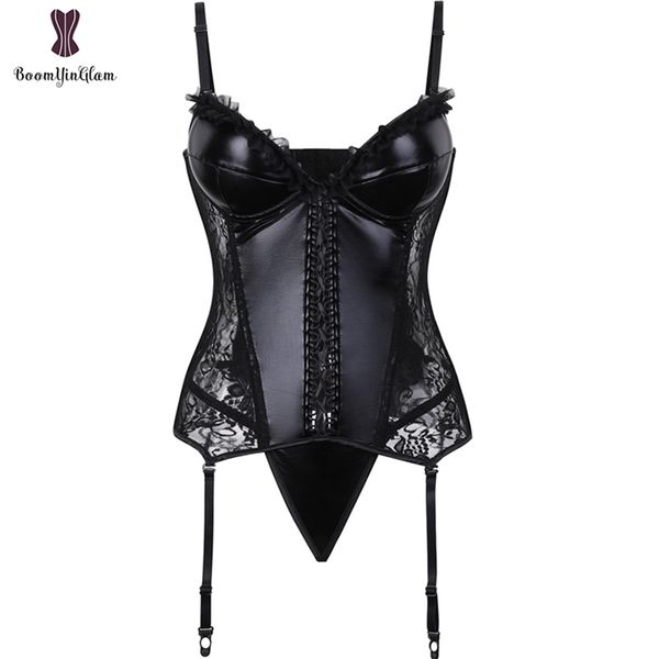 faux leather bustier push up steampunk gothic waist trainer lingerie girdle shapewear corselet with straps 220524
faux leather bustier push up steampunk gothic waist trainer lingerie girdle shapewear corselet with straps 220524
