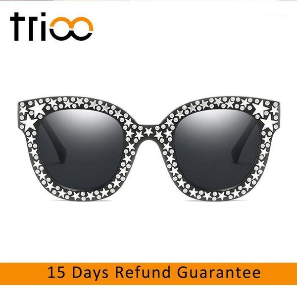 sunglasses trioo diamond star blink square female shades mirror uv400 protection sun glasses for women high fashion brand design12183, White;black
sunglasses trioo diamond star blink square female shades mirror uv400 protection sun glasses for women high fashion brand design12183, White;black