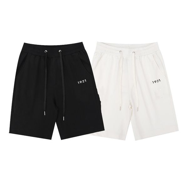white shorts men style polyester running sport shorts for men's casual summer elastic waist solid short pants 622, White;black