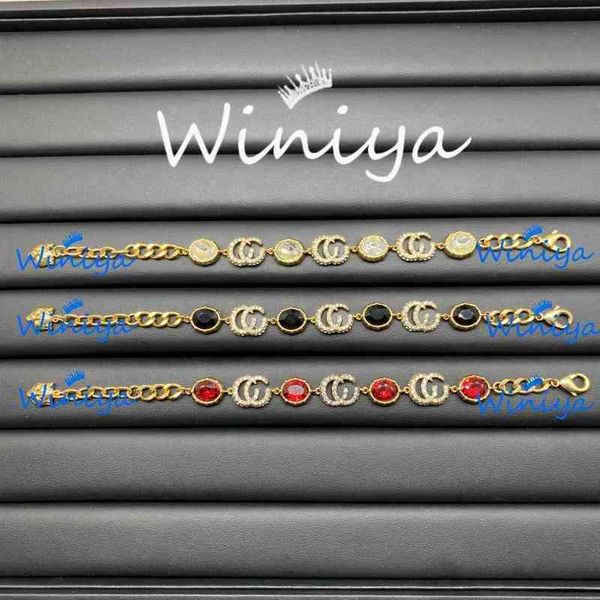 chain new letter full color diamond bracelet temperament versatile fashion trend personalized hand accessories, Black
chain new letter full color diamond bracelet temperament versatile fashion trend personalized hand accessories, Black