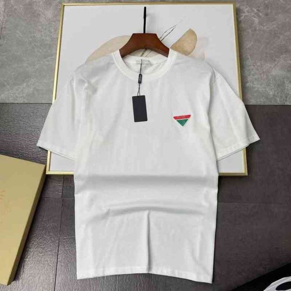 designer 2022 summer new p family triangle short sve t-shirt prad loose casual versatile round neck breathable fashion men's top, White;black
designer 2022 summer new p family triangle short sve t-shirt prad loose casual versatile round neck breathable fashion men's top, White;black