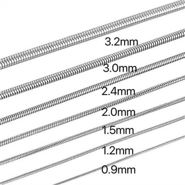 stainless steel snake chain 2.0mm 2.4mm 3mm 3.2mm women's choker link necklace for men hiphop jewelry making gift, Silver
stainless steel snake chain 2.0mm 2.4mm 3mm 3.2mm women's choker link necklace for men hiphop jewelry making gift, Silver