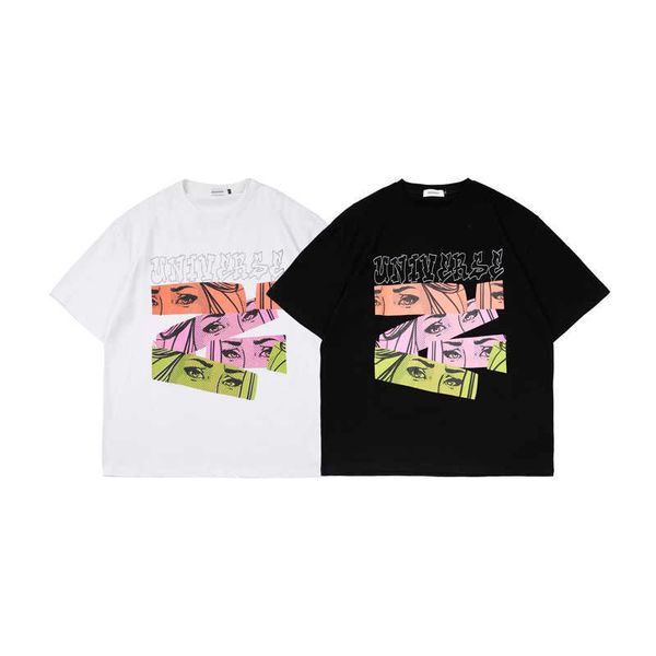 22ss europe anime tee high street art paint short sleeve designer t shirt spring summer fashion men women tshirt, Black;brown
22ss europe anime tee high street art paint short sleeve designer t shirt spring summer fashion men women tshirt, Black;brown