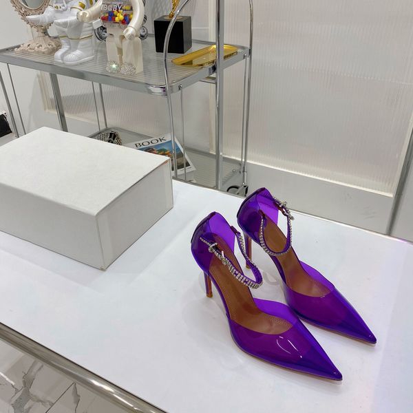 amina muaddi 9.5cm high heel rhinestone sandals clear pvc wedding sandal dress shoes evening party club women lady footwear candy color heel, Black
amina muaddi 9.5cm high heel rhinestone sandals clear pvc wedding sandal dress shoes evening party club women lady footwear candy color heel, Black