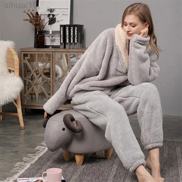 fleece pyjama set women solid long sleeves winter terry fabric ladies pijama suit 2 pieces with long pants thick warm home clothes female l2, Black;red
fleece pyjama set women solid long sleeves winter terry fabric ladies pijama suit 2 pieces with long pants thick warm home clothes female l2, Black;red