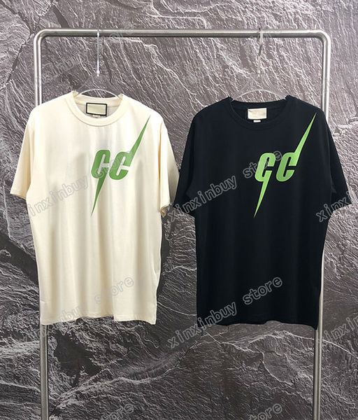 22ss men women designers t shirts lightning letter print cotton short sleeve crew neck streetwear apricot xinxinbuy xs, White;black
22ss men women designers t shirts lightning letter print cotton short sleeve crew neck streetwear apricot xinxinbuy xs, White;black