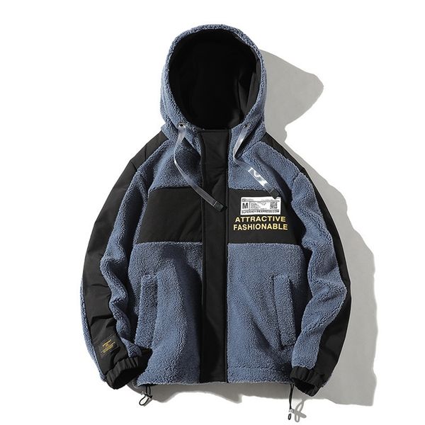fgkks brand men's jackets plush fabric men warm jacket fashion high street thick windproof patchwork winter jackets male lj201013, Black;brown
fgkks brand men's jackets plush fabric men warm jacket fashion high street thick windproof patchwork winter jackets male lj201013, Black;brown