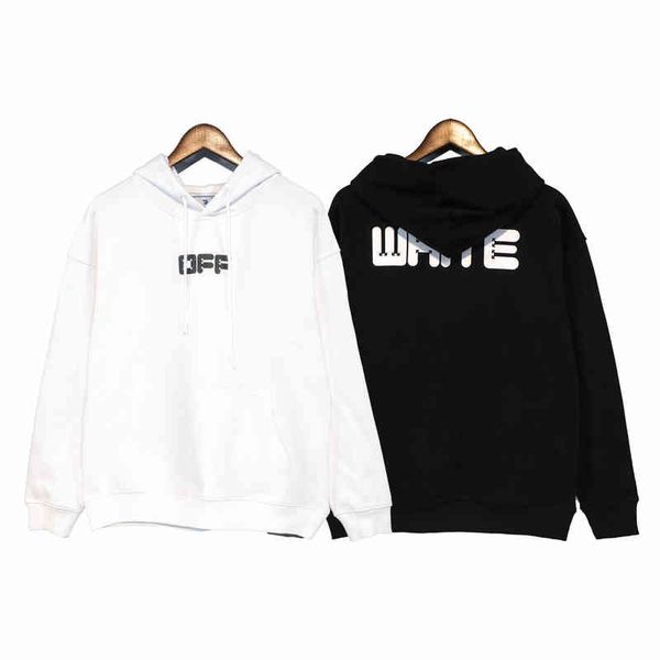 fashion youth loose hooded letter printed sweater, Black;white
fashion youth loose hooded letter printed sweater, Black;white