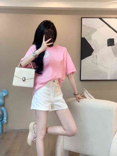 factory online export designer brand short sleeves summer new ch croix pink full shoulder heavy industry sleeve t-shirt womens fashion loose, White
factory online export designer brand short sleeves summer new ch croix pink full shoulder heavy industry sleeve t-shirt womens fashion loose, White
