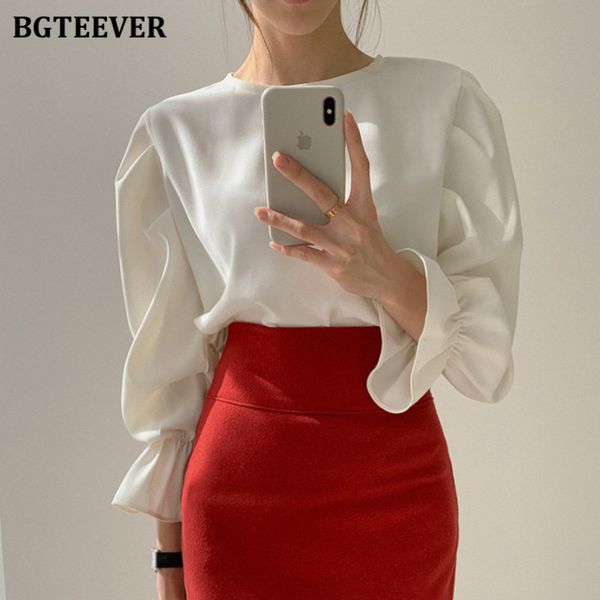 casual o-neck flare sleeve women shirts autumn winter office wear loose female solid blouse 2022 ladies pullover, White
casual o-neck flare sleeve women shirts autumn winter office wear loose female solid blouse 2022 ladies pullover, White