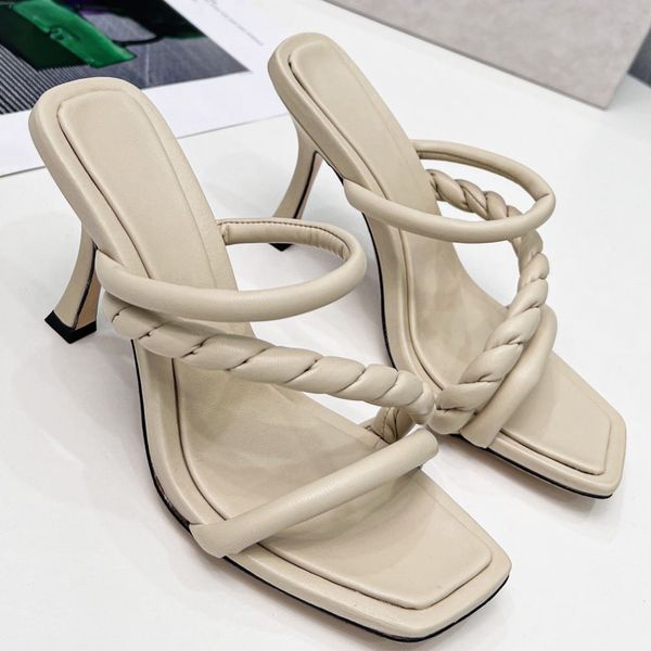 designer square head ladies high heel sandals brand fashion jim sandals half slippers slippers heel height 8.5cm size 35-41, Black
designer square head ladies high heel sandals brand fashion jim sandals half slippers slippers heel height 8.5cm size 35-41, Black