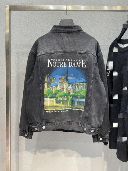 women's jackets designer heavy industry washing water behind the castle notre dame printed metal button denim jacket os off shoulder ve, Black;brown
women's jackets designer heavy industry washing water behind the castle notre dame printed metal button denim jacket os off shoulder ve, Black;brown