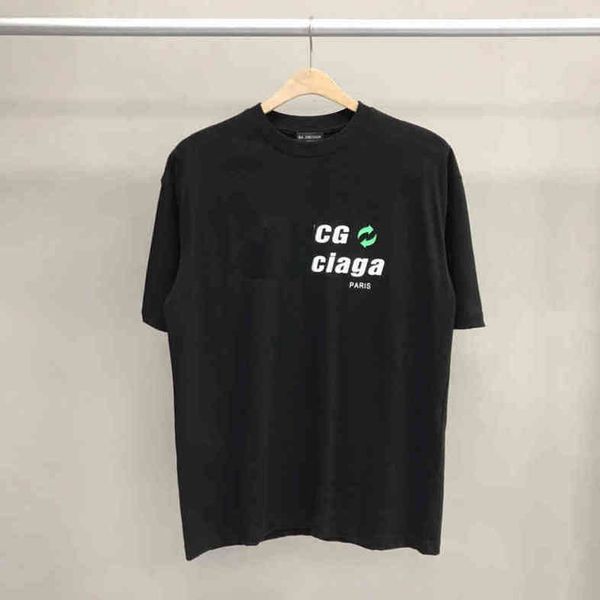 balenciga balanciagas correct version spring and summer b family environmental protection slogan arrow short sleeve loose and versatile half, White;black
balenciga balanciagas correct version spring and summer b family environmental protection slogan arrow short sleeve loose and versatile half, White;black