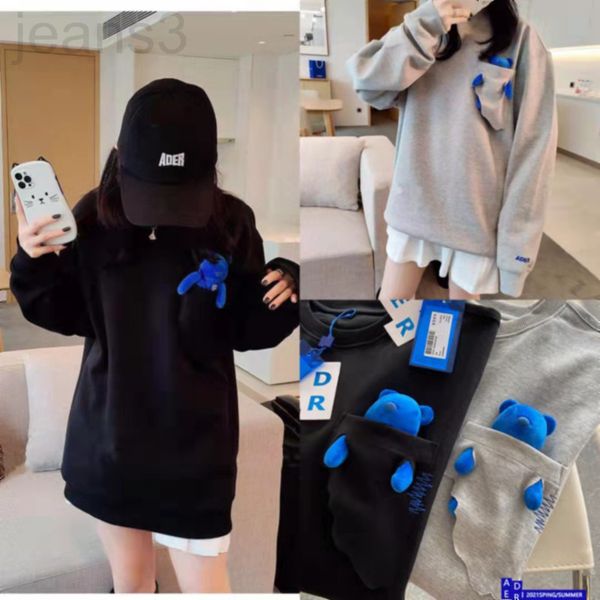 women's hoodies & sweatshirts designer trendy brand ader pocket bear cartoon sweater round neck men's and women's detachable, Black
women's hoodies & sweatshirts designer trendy brand ader pocket bear cartoon sweater round neck men's and women's detachable, Black