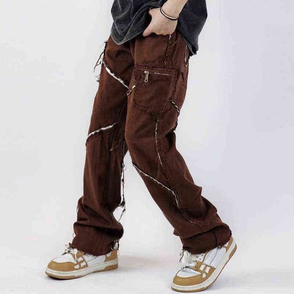 tassel striped frayed straight retro casual jeans for men and women elastic waist high street baggy oversized denim trousers t220803, Blue
tassel striped frayed straight retro casual jeans for men and women elastic waist high street baggy oversized denim trousers t220803, Blue