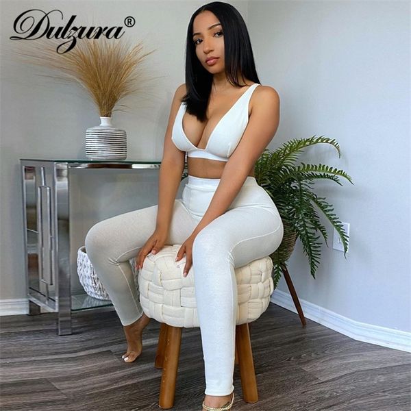 dulzura ribbed women 2 pieces v neck bra leggings set crop matching co ords autumn winter clothes sporty tracksuit club 220610, White
dulzura ribbed women 2 pieces v neck bra leggings set crop matching co ords autumn winter clothes sporty tracksuit club 220610, White