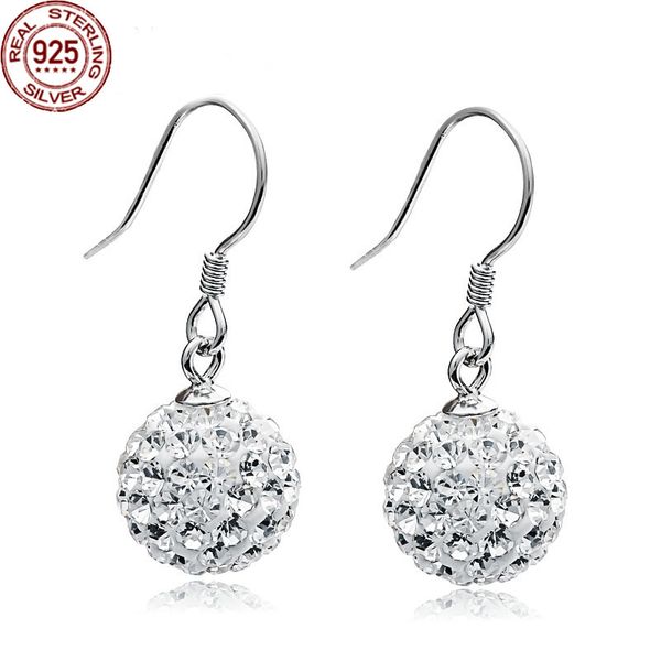 charm popular silver s925 pure ear nail female korean creative trinket shambala rhinestone ball earrings charms female's fine fashion, Golden
charm popular silver s925 pure ear nail female korean creative trinket shambala rhinestone ball earrings charms female's fine fashion, Golden