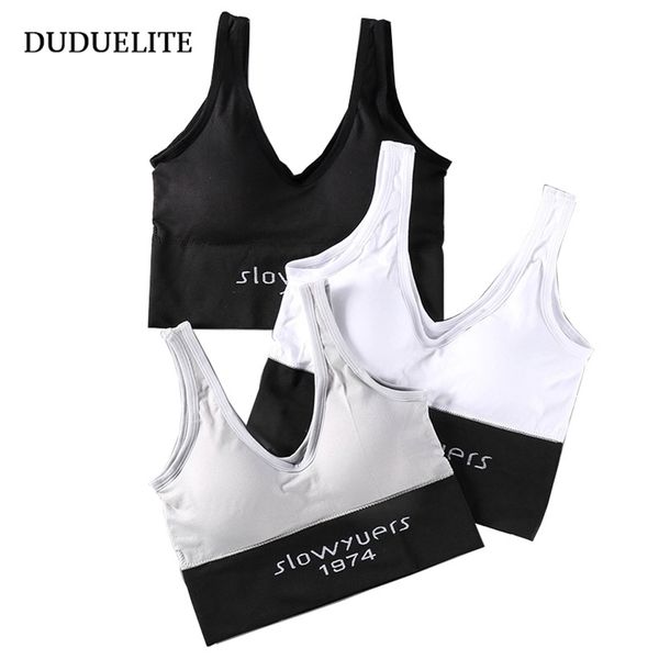 women seamless push up gym fitness yoga running underwear workout girl sports bra t200601, White
women seamless push up gym fitness yoga running underwear workout girl sports bra t200601, White