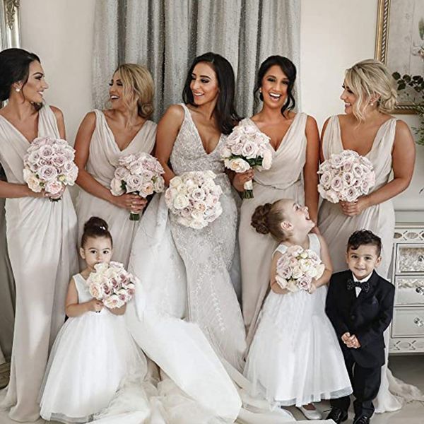 berta mermaid sleeveless lace beach wedding dresses deep v neck overskirt long bohemian bridal gowns tulle plus size boho vestidos de novia, White
berta mermaid sleeveless lace beach wedding dresses deep v neck overskirt long bohemian bridal gowns tulle plus size boho vestidos de novia, White
