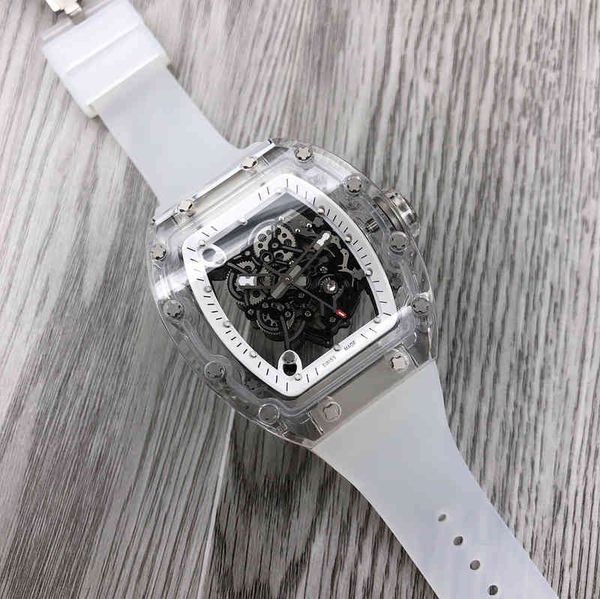 luxury mens mechanical watch business richa milles wine barrel full hollow full-automatic fashion trend luminous rubber swiss movement wrist, Slivery;brown
luxury mens mechanical watch business richa milles wine barrel full hollow full-automatic fashion trend luminous rubber swiss movement wrist, Slivery;brown