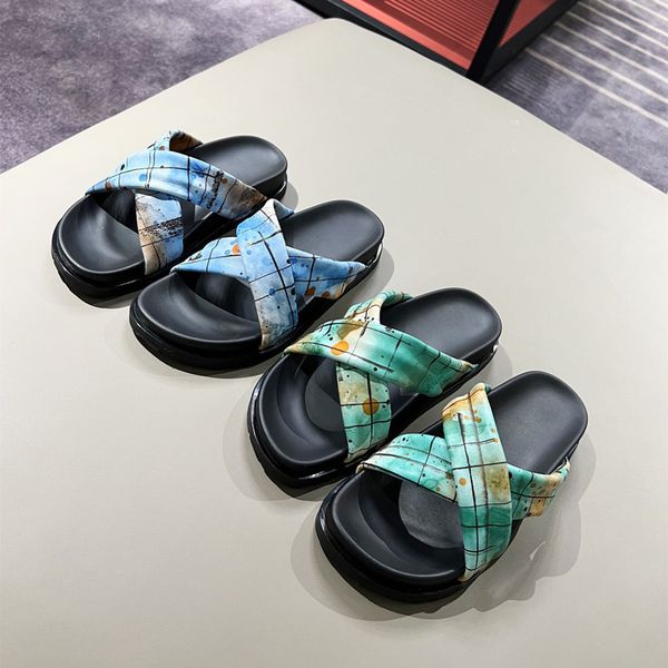 sandal platform slippers flip flops simple sandals designer slide hand painted cow leather slipper womens slides, Black
sandal platform slippers flip flops simple sandals designer slide hand painted cow leather slipper womens slides, Black
