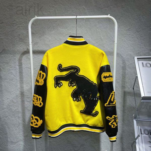 2023 streets fashion catwalk jacket men's baseball uniform flat embroidery pull side high street jacket color black white size 2xl/3xl, Black;brown
2023 streets fashion catwalk jacket men's baseball uniform flat embroidery pull side high street jacket color black white size 2xl/3xl, Black;brown