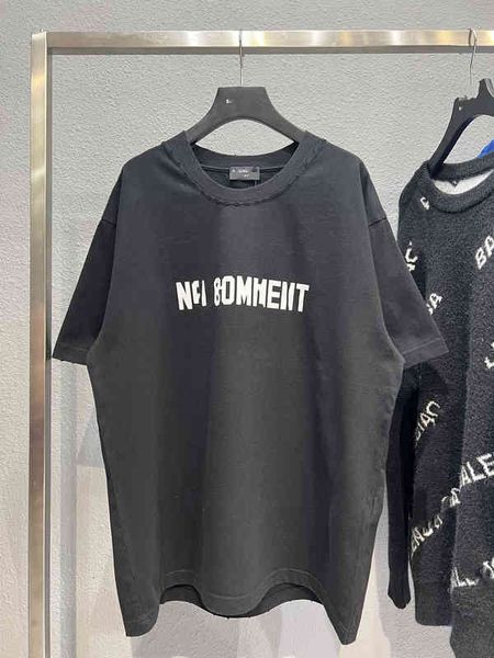 men's t-shirts high version summer paris b home washed and worn letter printing men's women's short sleeve t-shirt, White;black
men's t-shirts high version summer paris b home washed and worn letter printing men's women's short sleeve t-shirt, White;black