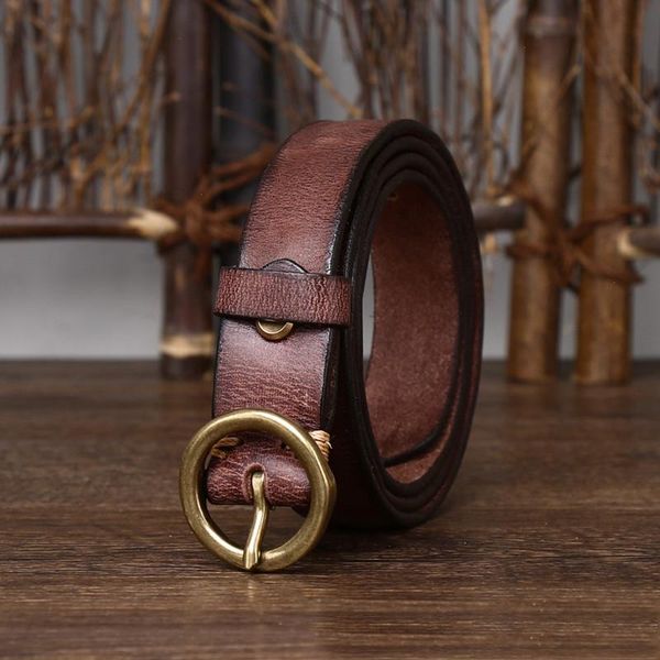 2.5cm genuine leather belts for women luxury copper round buckle cowskin female belt simple waist jeans candy color, Black;brown
2.5cm genuine leather belts for women luxury copper round buckle cowskin female belt simple waist jeans candy color, Black;brown